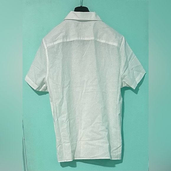 Perry Ellis White Casual Button Down Shirt - Picture 2 of 9